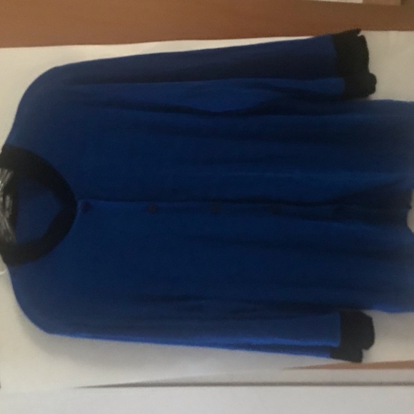 New Sapphire with Black Trim Softwear by Mark Singer Jacket Button Down - Picture 14 of 16